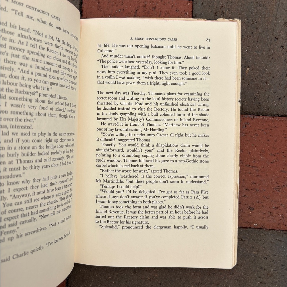 1967 A Most Contagious Game Book Club Edition Skull Skeleton Crime Mystery - Picture 5 of 10